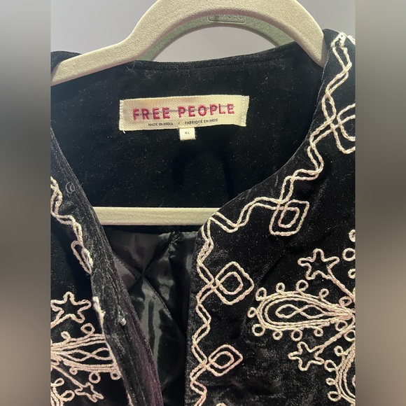 Mia Embroidered Jacket - Black Combo by free people - Picture 5 of 10